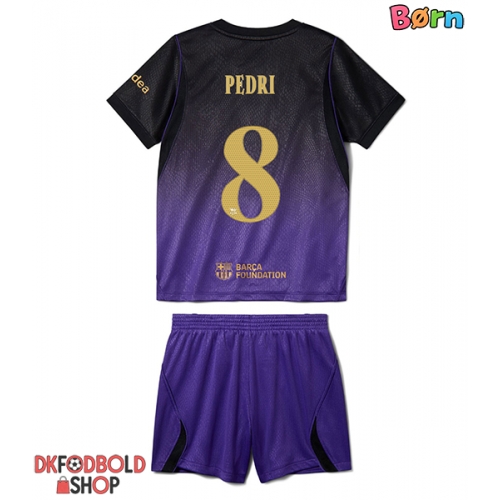 Barcelona Pedri Gonzalez #8 Udebanesæt Børn 2026-27 Kort ærmer (+ korte bukser)